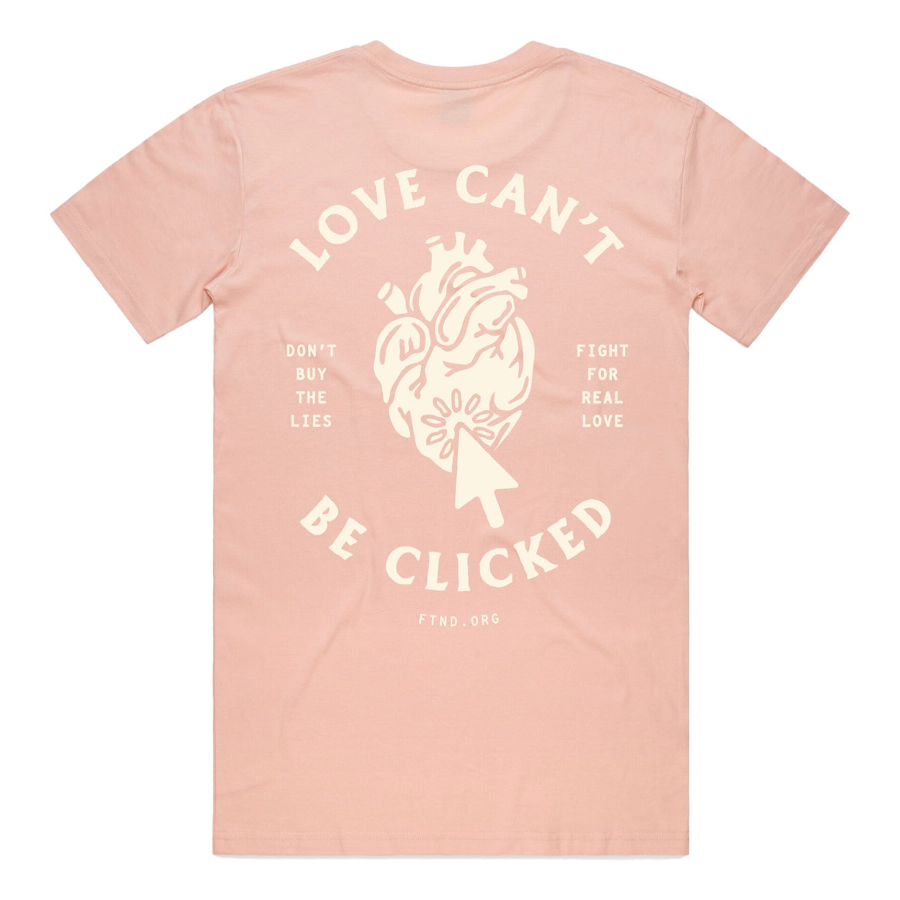 Love Can't Be Clicked - Pale Pink