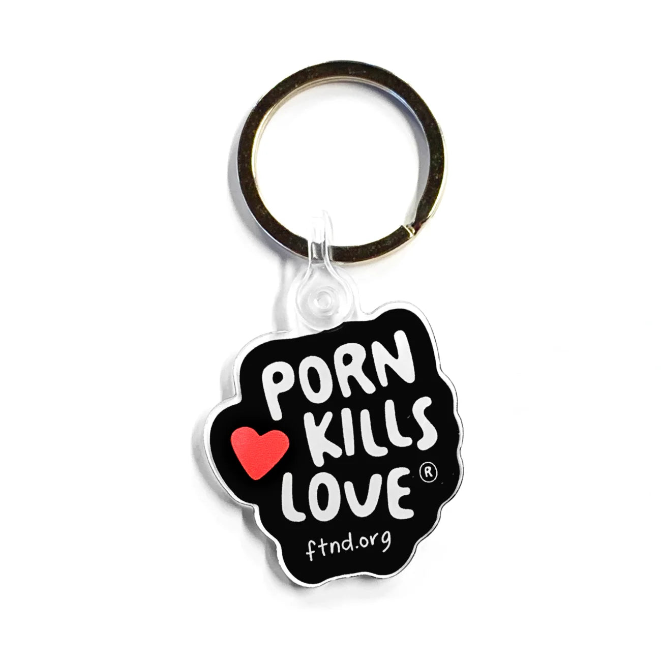 Porn Kills Love Keychain