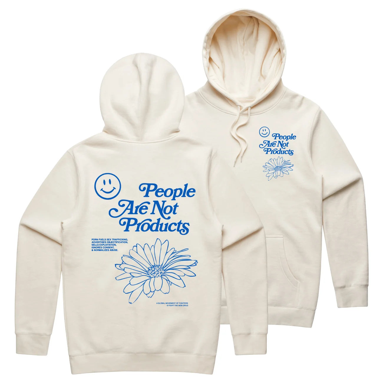 People Are Not Products Hoodie - Natural