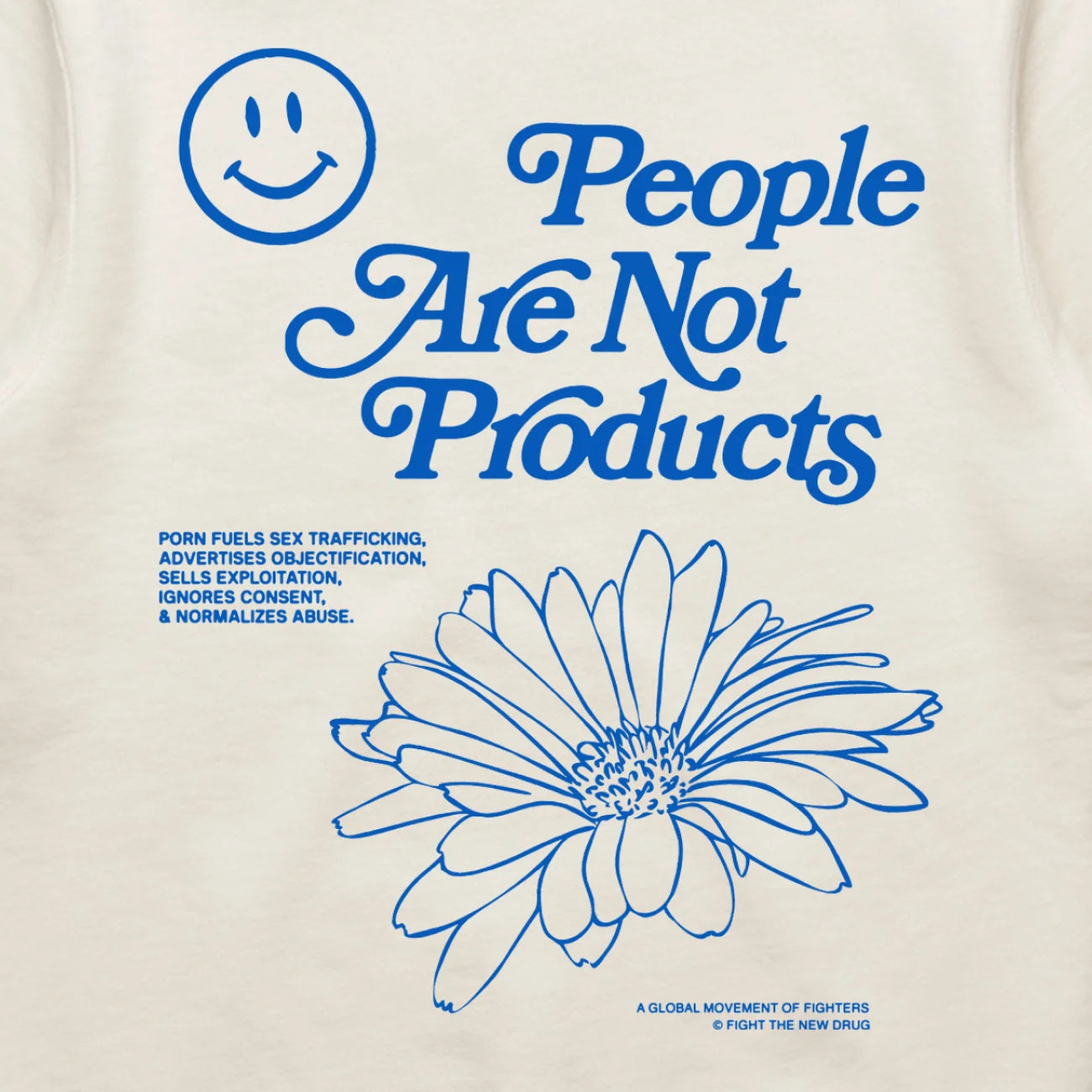 People Are Not Products Hoodie - Natural