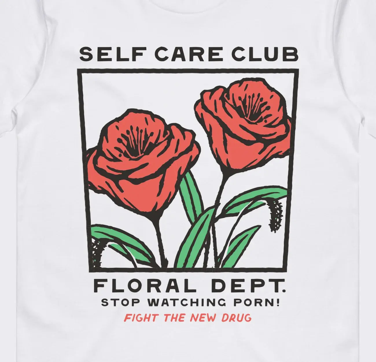 Self Care Club Floral - White