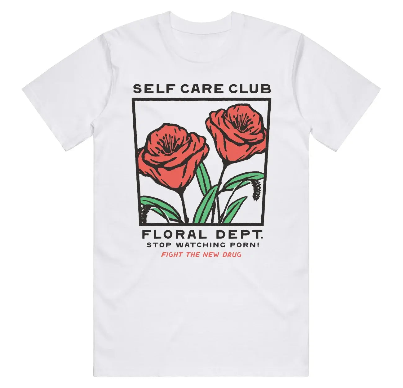 Self Care Club Floral - White