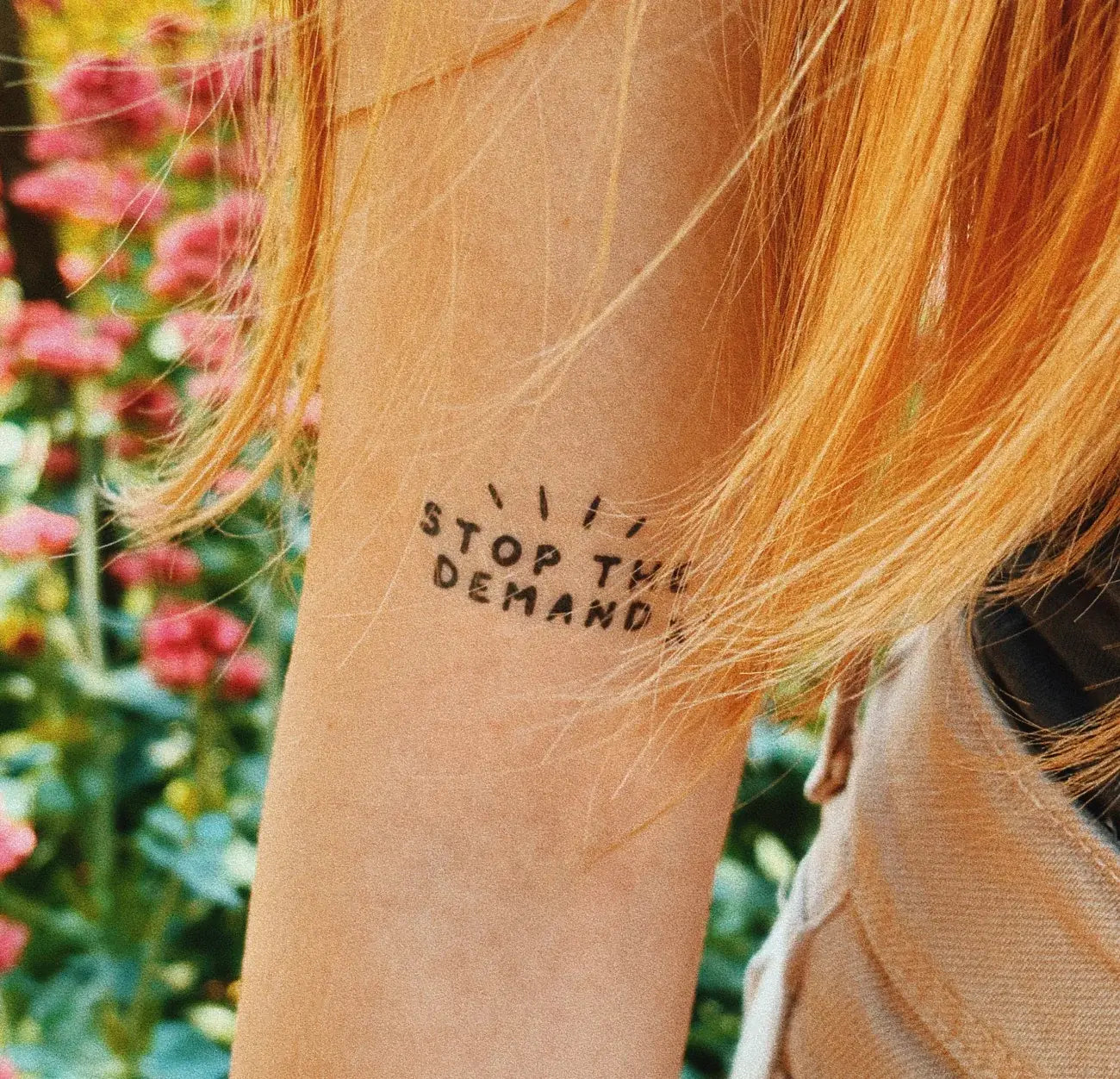 Stop The Demand Temporary Tattoos