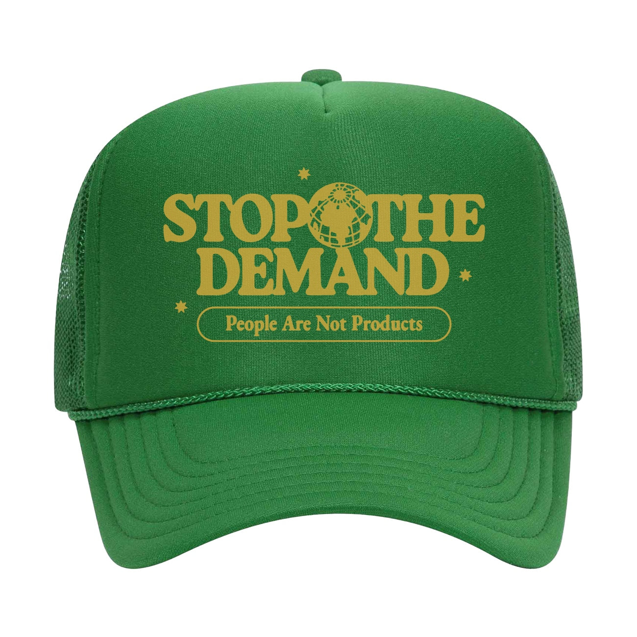 Stop The Demand Trucker Hat - Kelly Green