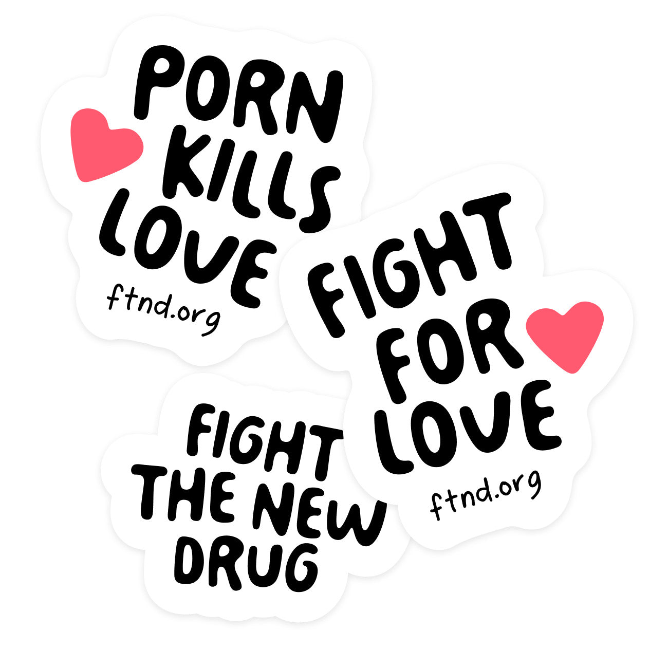 Fight the New Drug Heart Sticker Sheet