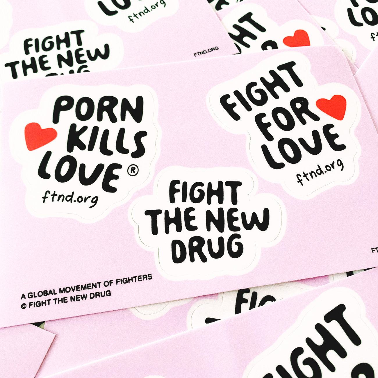 Fight the New Drug Heart Sticker Sheet