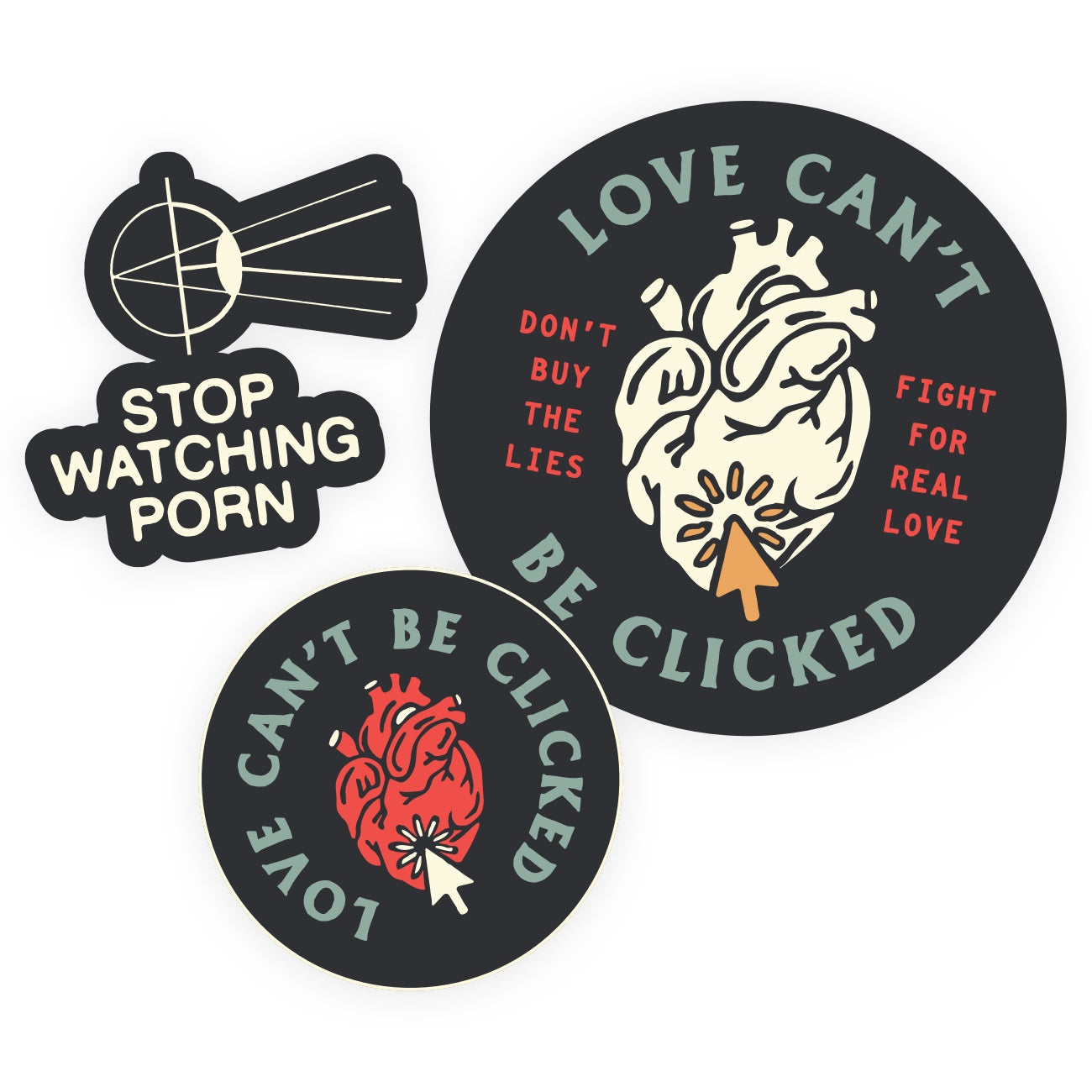 Love Can't Be Clicked Sticker Sheet