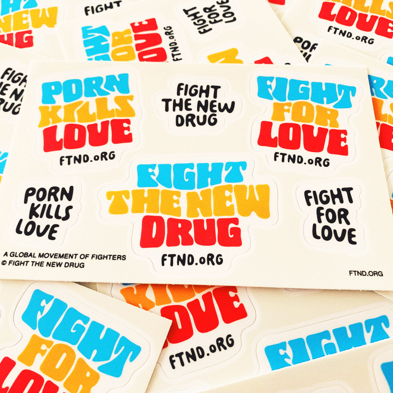 Fight the New Drug Groovy Sticker Sheet